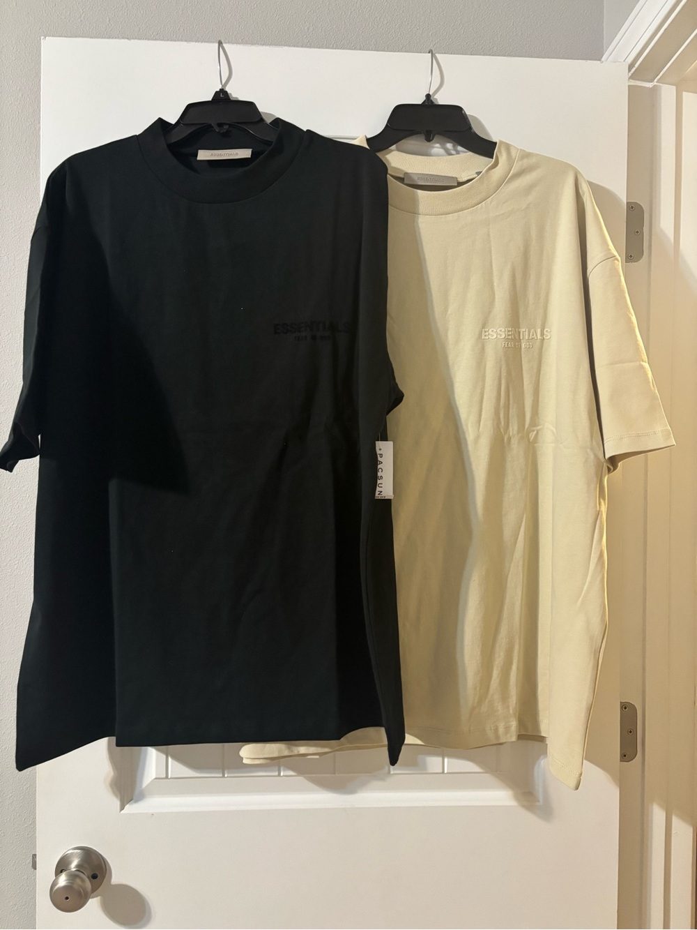 Essentials Men’s Short Sleeve Crewneck T-Shirt - Black & Cream